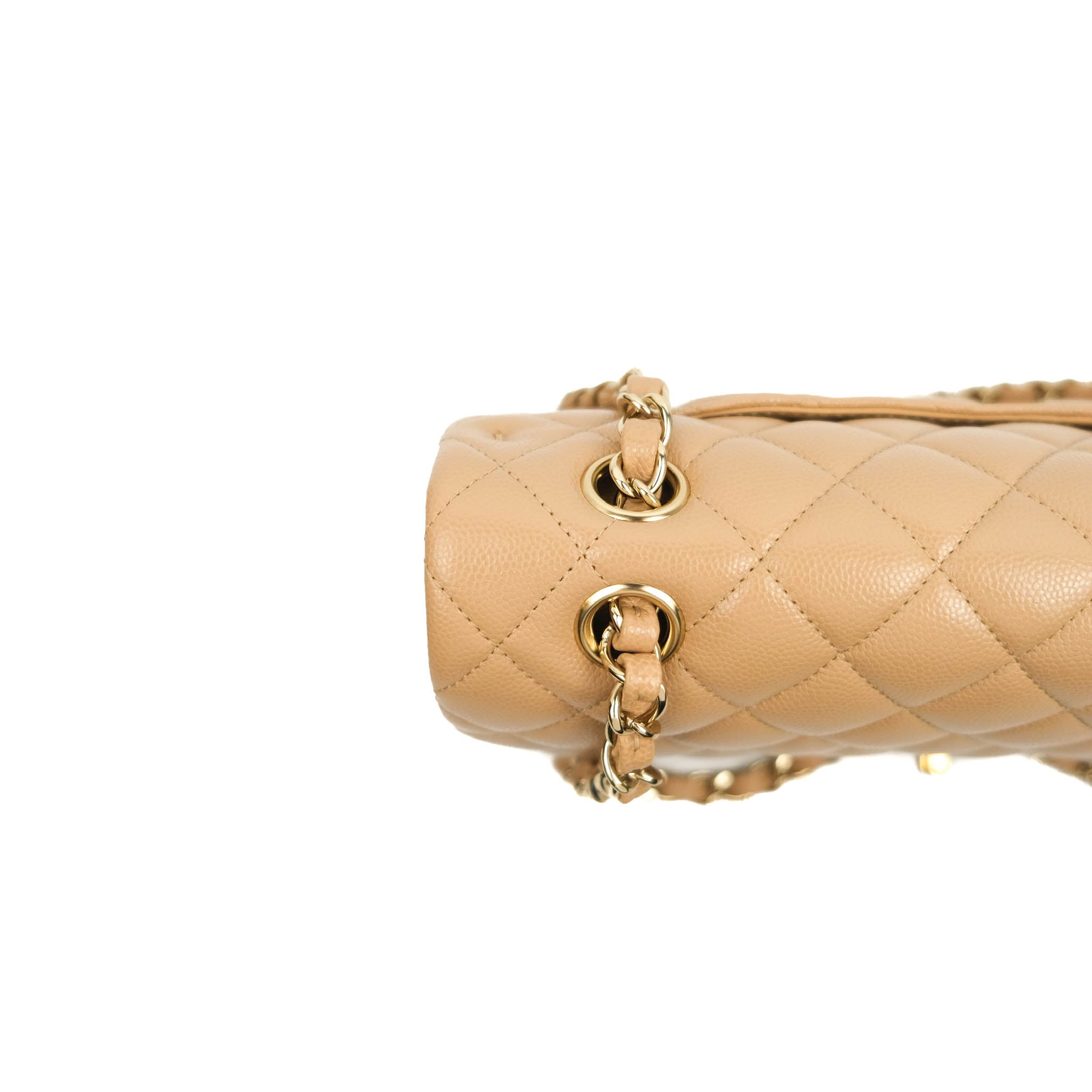 Chanel Classic Medium Double Flap Bag in Dark Beige Caviar Leather with Gold Hardware | Luxury Designer Handbag for Women | Perfect for Work, Evening Events & Everyday Use