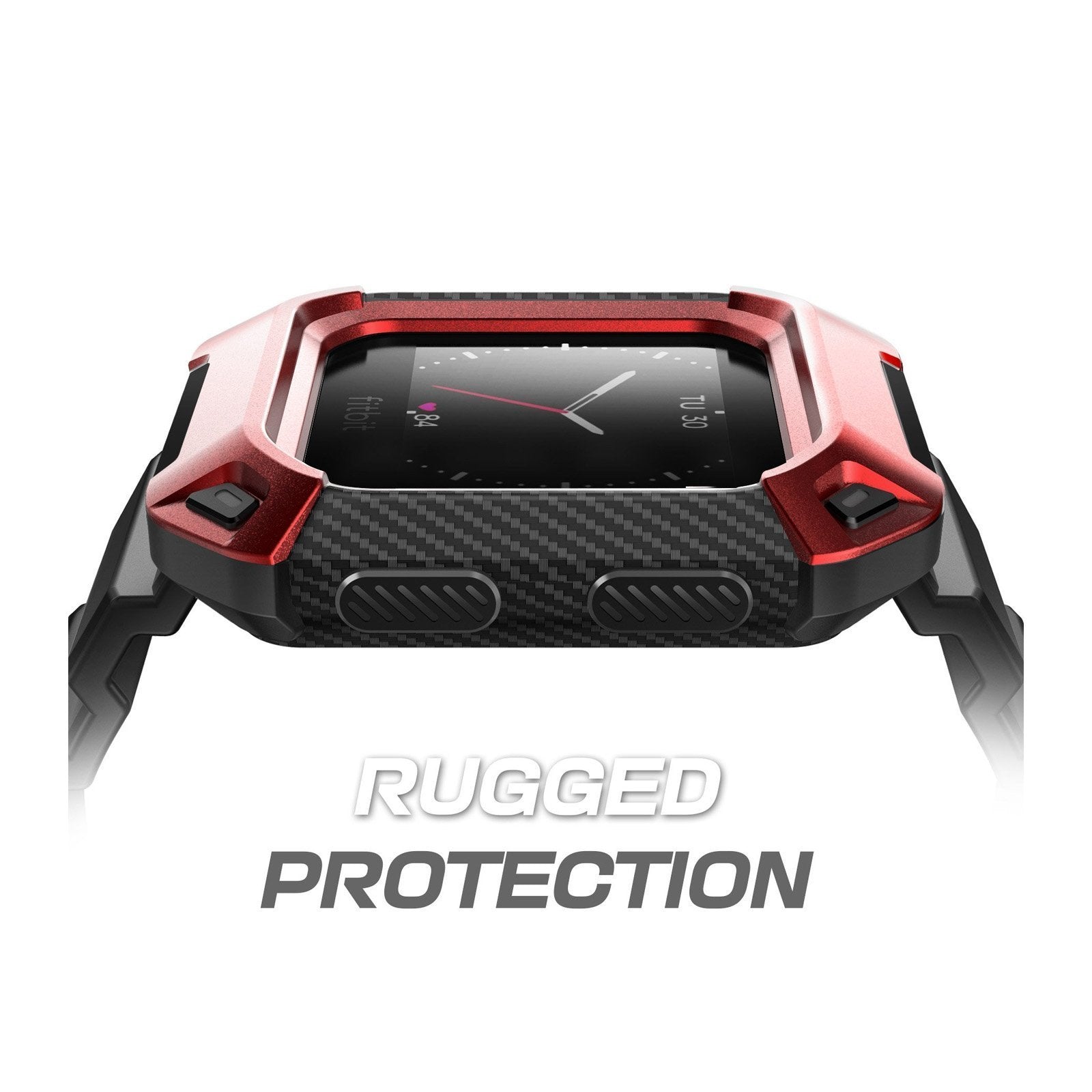 Fitbit Blaze Unicorn Beetle Pro Case - Durable Protective Wristband Cover - Shockproof & Scratch Resistant - Red - Perfect for Fitness Tracking, Workouts & Outdoor Activities