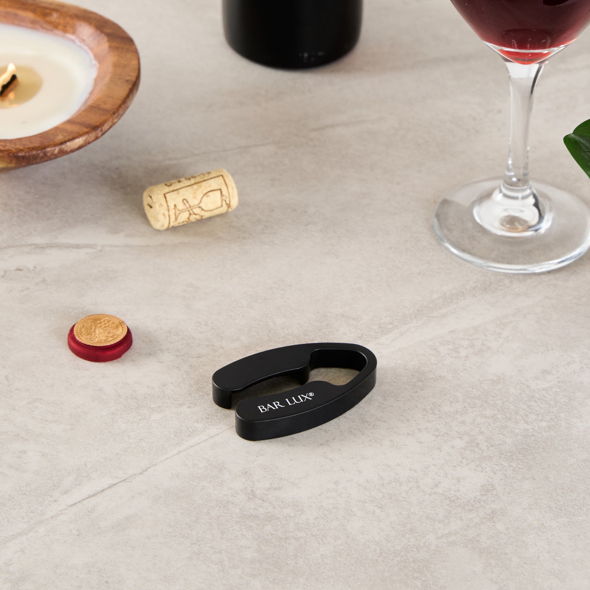 Premium Black Plastic Wine Foil Cutter - Bar Lux Brand (1 Count) - Perfect for Restaurants, Bars & Home Wine Openings