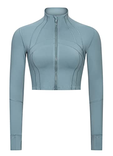 Grey Green Workout Jacket