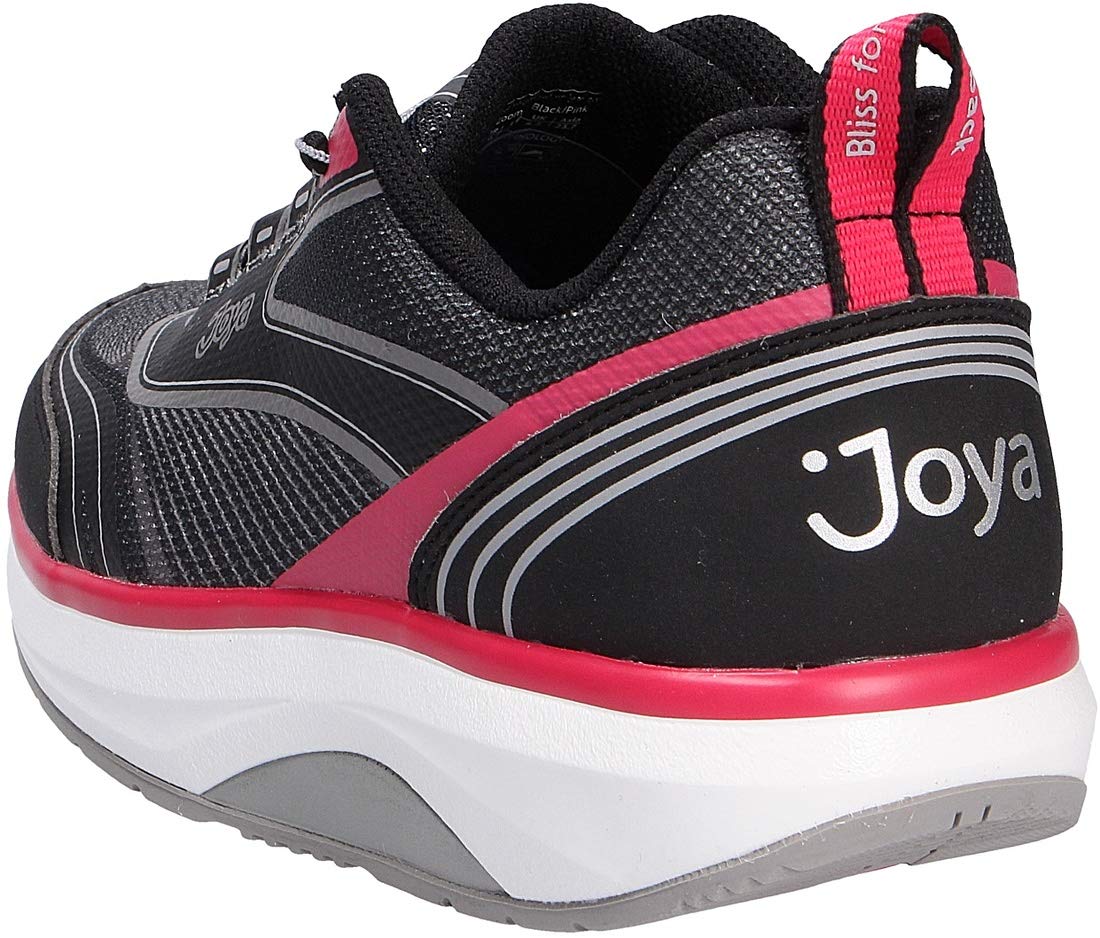 JOYA ID Zoom II Women's Black & Pink Textile Walking Shoes - Lightweight Comfortable Sneakers for Women, Perfect for Walking, Running, Gym Workouts and Daily Wear
