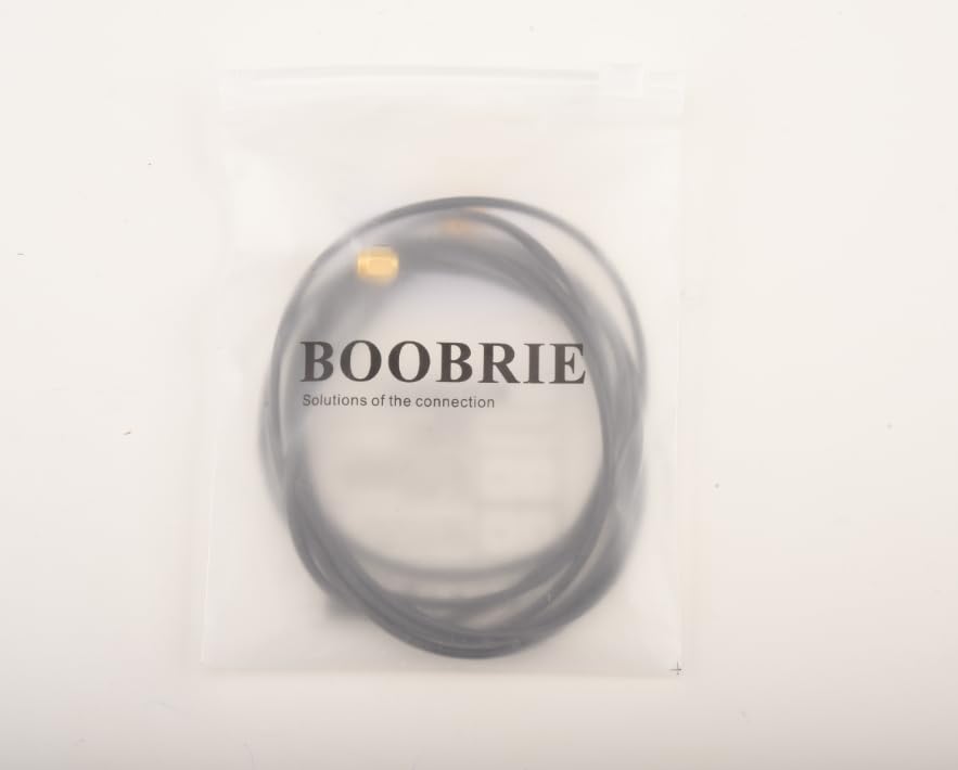 Boobrie RP-SMA Coaxial Cable 6.5ft/2M RG174 Low Loss Antenna Extension Cable - RP SMA Male to Female Connector for WiFi, 4G LTE, Router, Drone & Ham Radio - Perfect for Home Network Setup & Wireless Signal Boosting