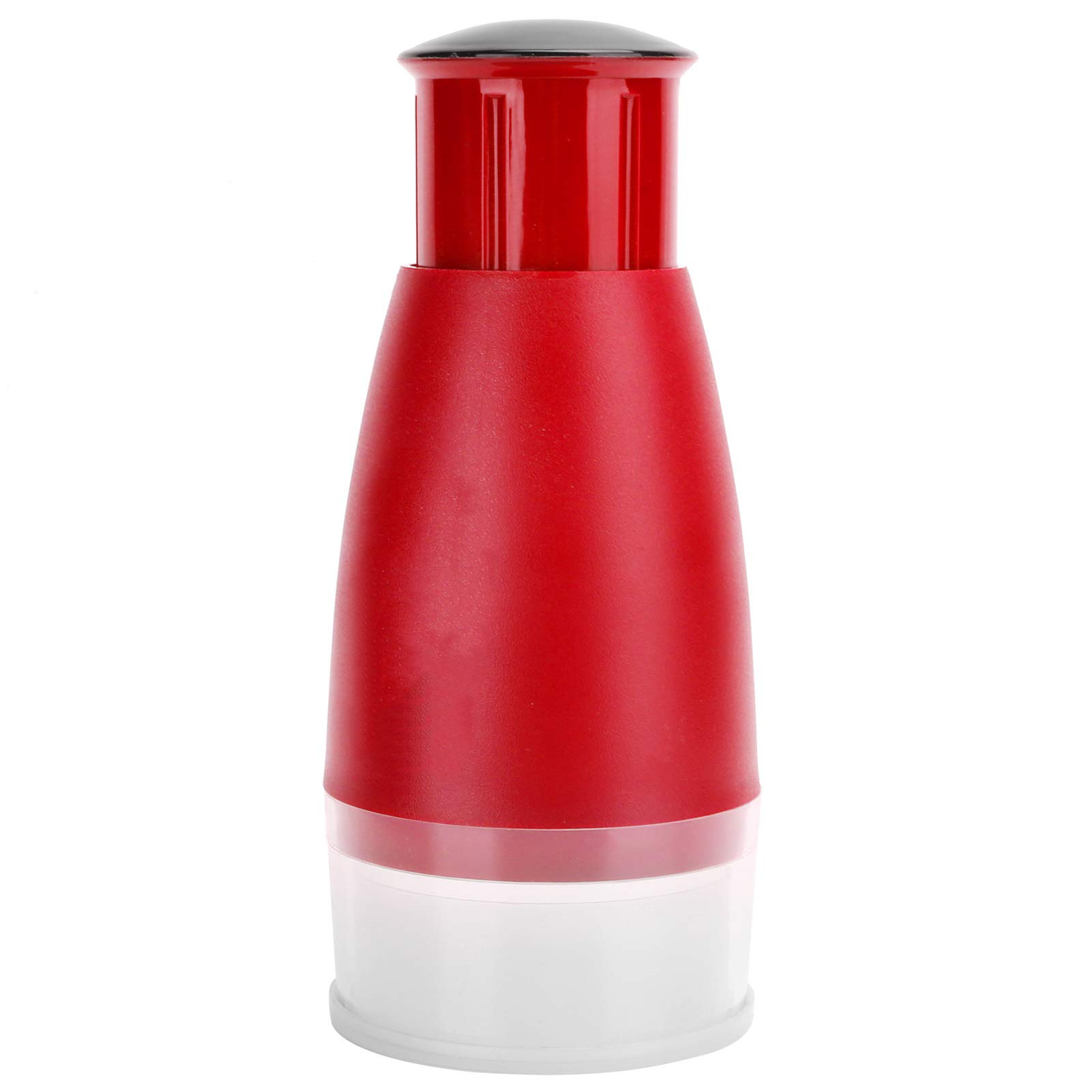 Best Garlic Chopper & Press - Multi-Purpose Kitchen Tool for Garlic, Onions, Coriander & Walnuts - Red - Perfect for Cooking, Meal Prep & Food Preparation