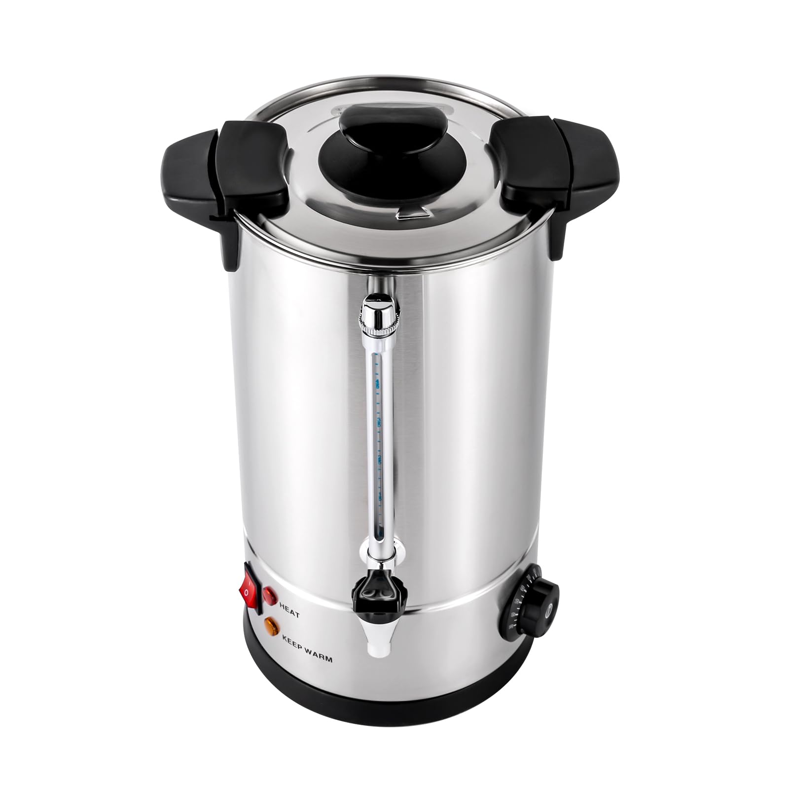 Commercial Grade Stainless Steel 68-Cup (10L/2.64gal) Coffee Urn with Percolator - Large Capacity Coffee Maker & Hot Water Dispenser for Home, Office, Wedding, Catering, and Events - Perfect for Parties, Banquets, and Hospitality Use