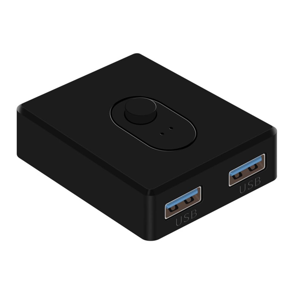 TDKFDWSDOA USB 3.0 KVM Switch - 4 Port USB Splitter Hub for Sharing Keyboard, Mouse, Printer & Peripherals Between 2 Computers - Compatible with Laptop, PC, Mac - Durable ABS Plastic Housing (Perfect for Home Office, Gaming Setup & Multi-Device Workspaces)