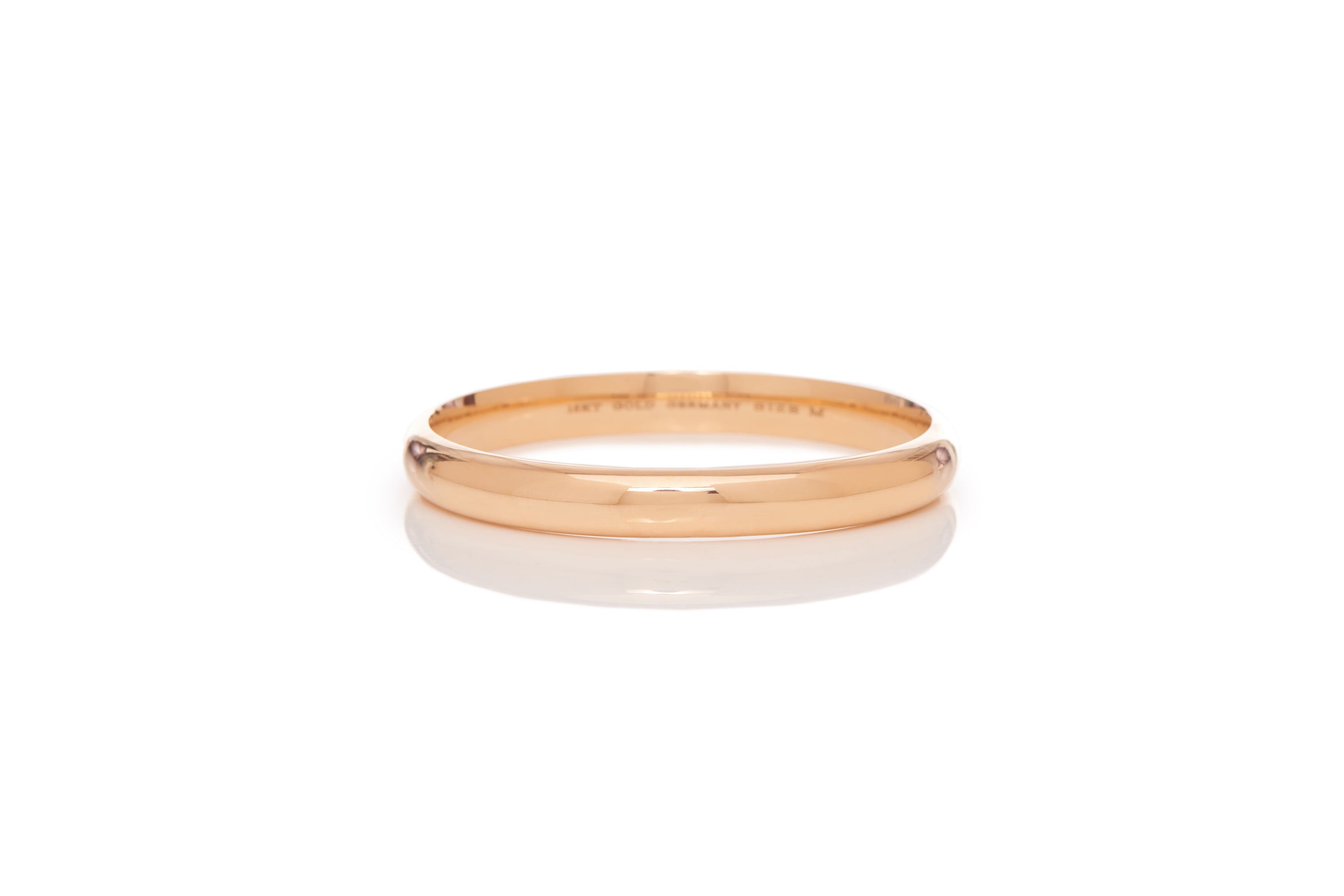 18K Rose Gold & Vitreous Red Enamel Bangle Bracelet - Elegant Jewelry for Women, Perfect for Weddings, Parties & Special Occasions