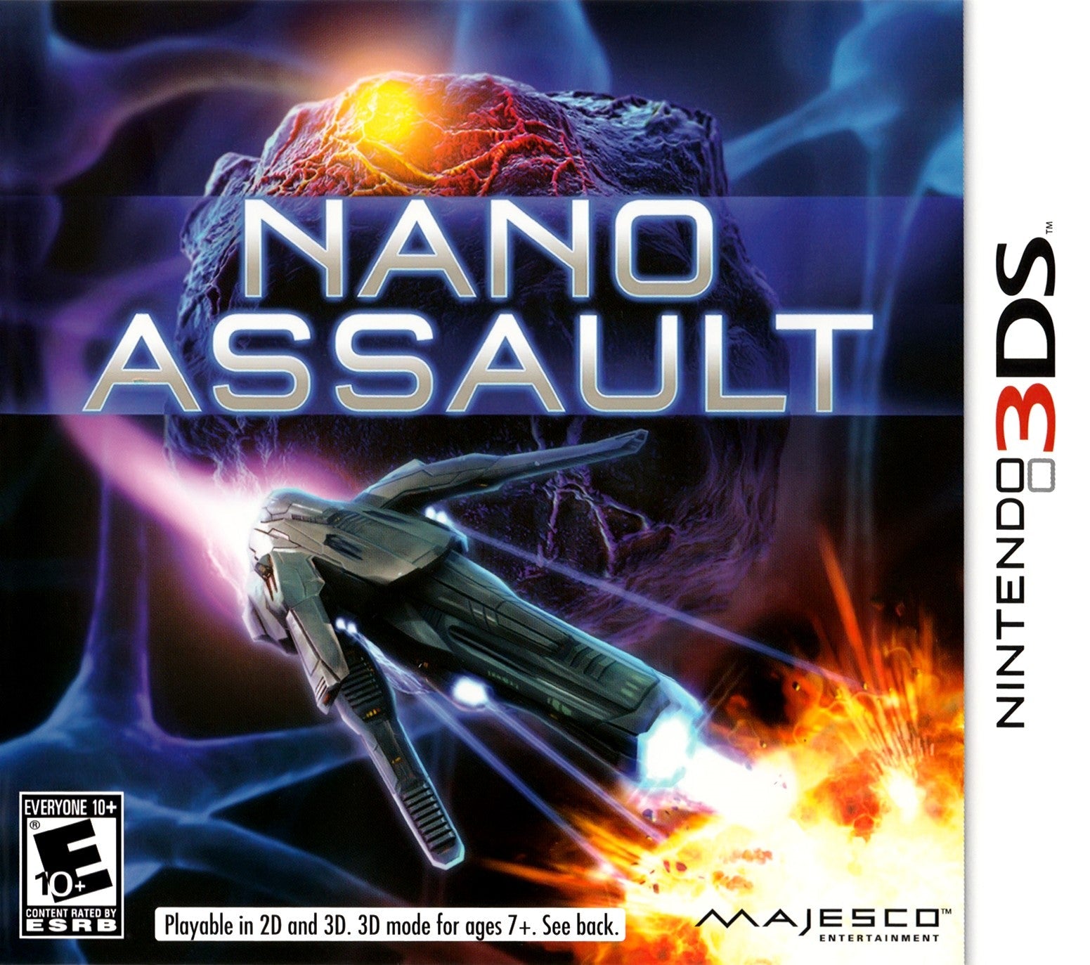 Used Nano Assault 3DS Video Game - Nintendo 3DS Action Shooter | Perfect for Retro Gaming & Collectors