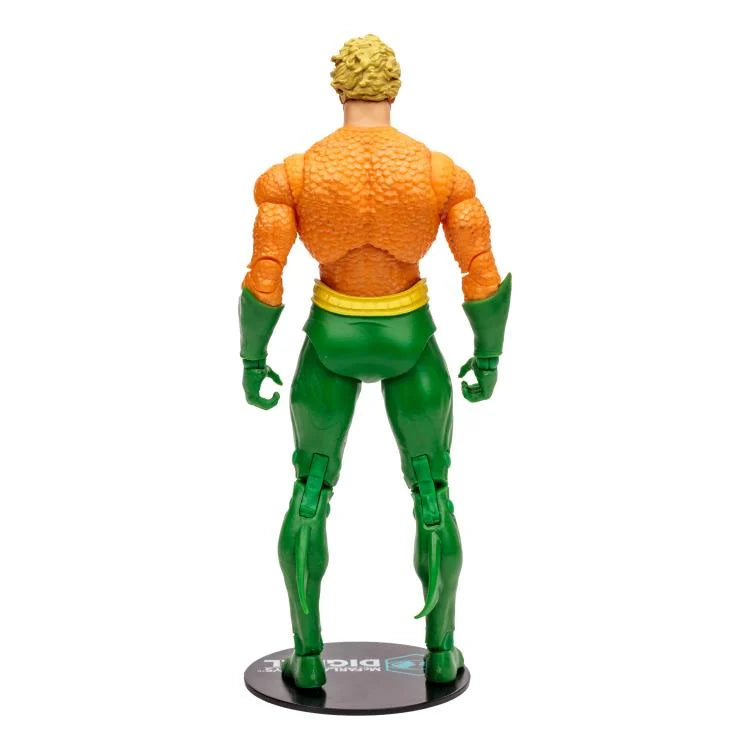 DC Comics Aquaman Classic 7-Inch Action Figure with Digital Code - Perfect for Collectors, Gifts, and Superhero Display