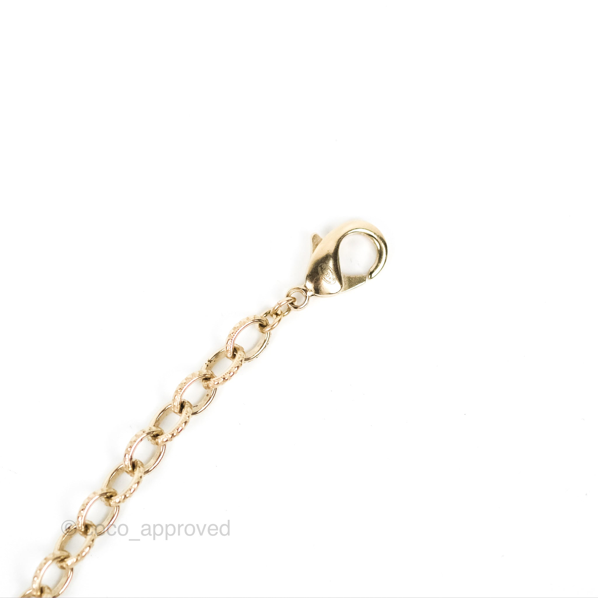 Chanel CC Pearl Gemstone Chain Long Necklace Gold Tone 16A - Elegant Statement Jewelry for Women, Perfect for Parties, Weddings & Special Occasions