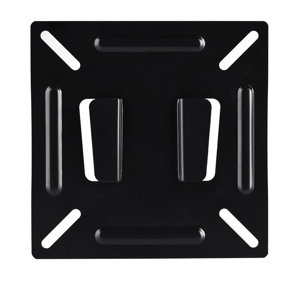 Wall Mount Monitor Bracket for 12-24 Inch LCD LED TV PC Screens - Adjustable VESA Compatible Stand Holder for Home Office & Business Use - Perfect for Space Saving Workstations & Multi-Monitor Setups
