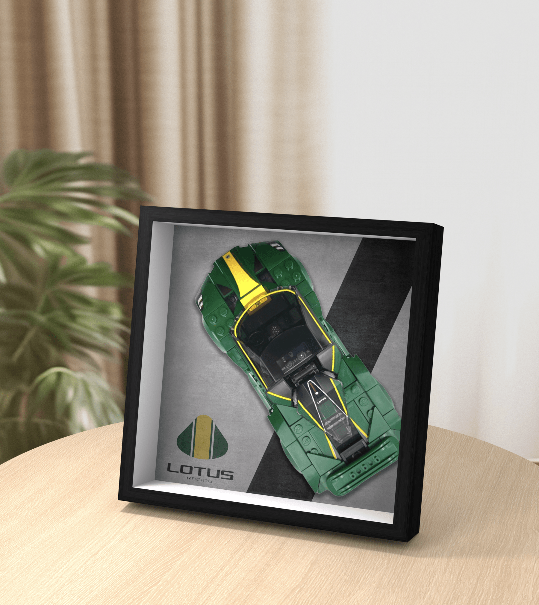 Lego Speed Champions Lotus Evija 76907 Display Car Frame - Showcase & Protect Your Lego Model - Perfect for Home, Office, or Gift Display