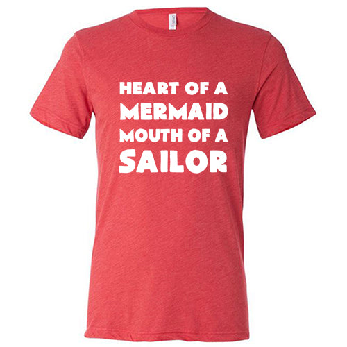 Heart of a Mermaid, Mouth of a Sailor Unisex T-Shirt - Trendy Graphic Tee for Men & Women - Perfect for Casual Wear, Beach Outings, and Festival Fashion