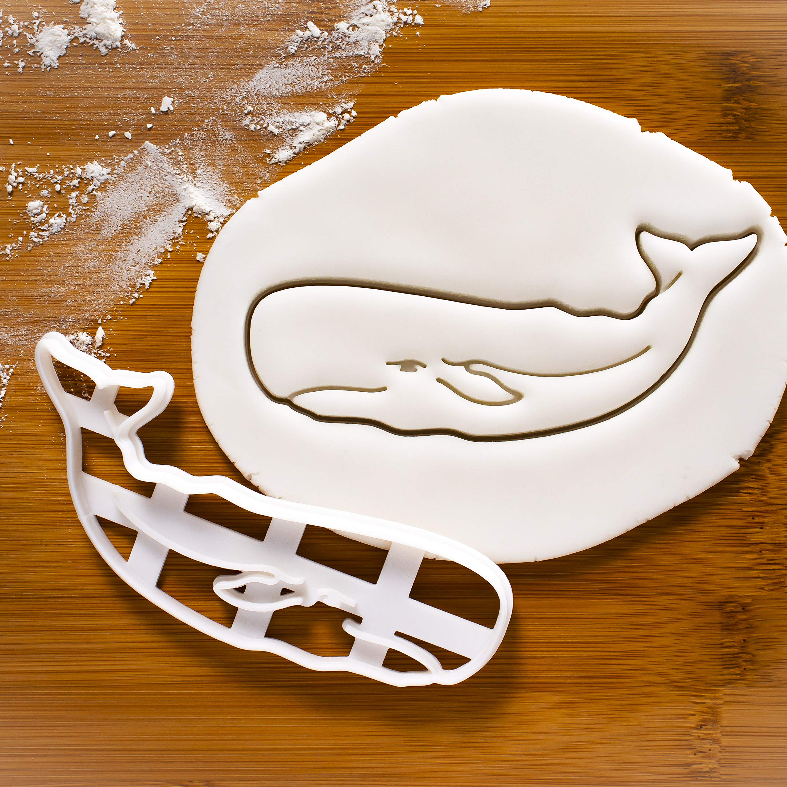 Sperm Whale Cookie Cutter - 3D Stainless Steel Whale-Shaped Baking Tool for Cookies, Fondant, Biscuits - Perfect for Ocean-Themed Parties, Baby Showers & DIY Baking Gifts