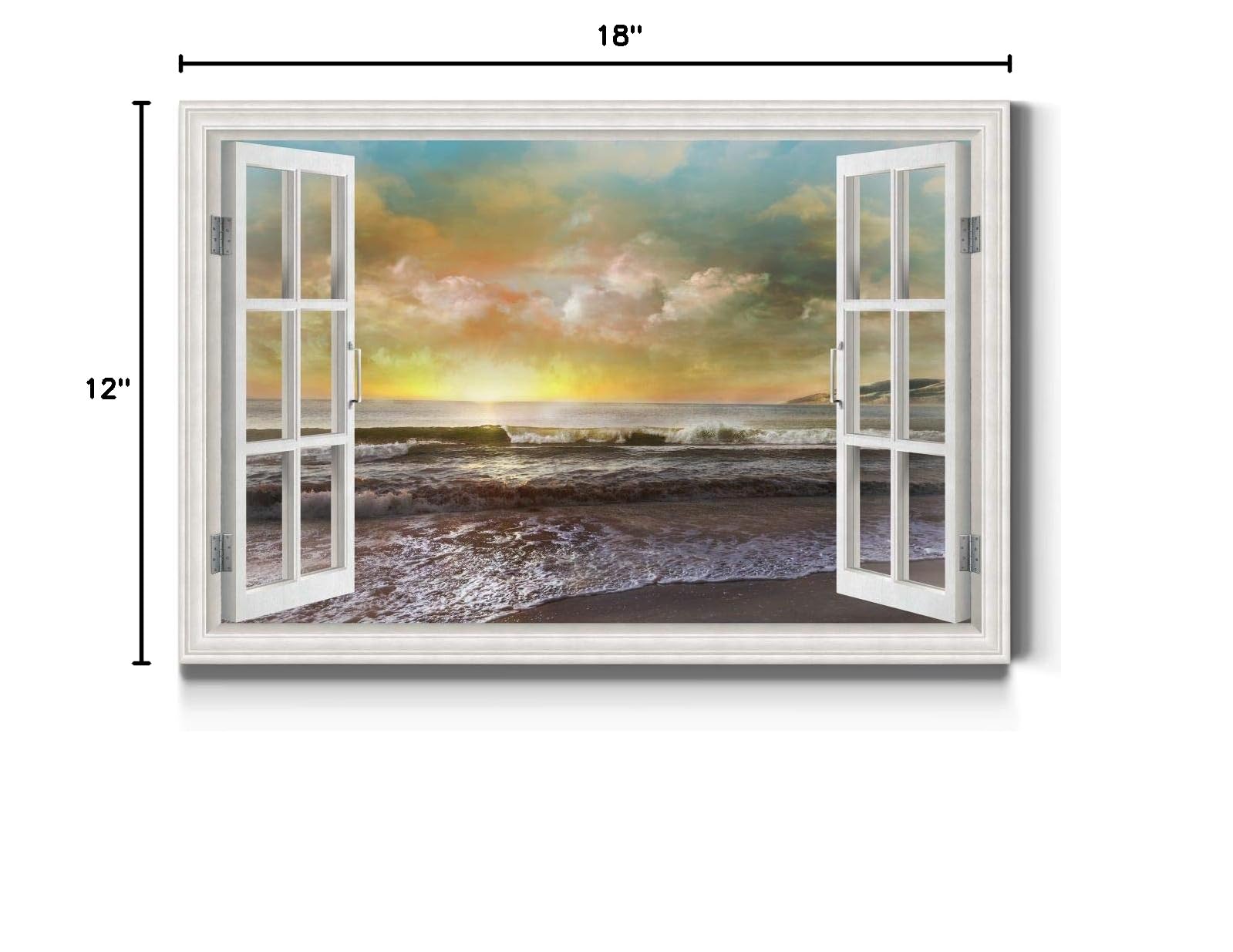Sunset Beach Dusk Embrace Nature Wall Art Prints - 12