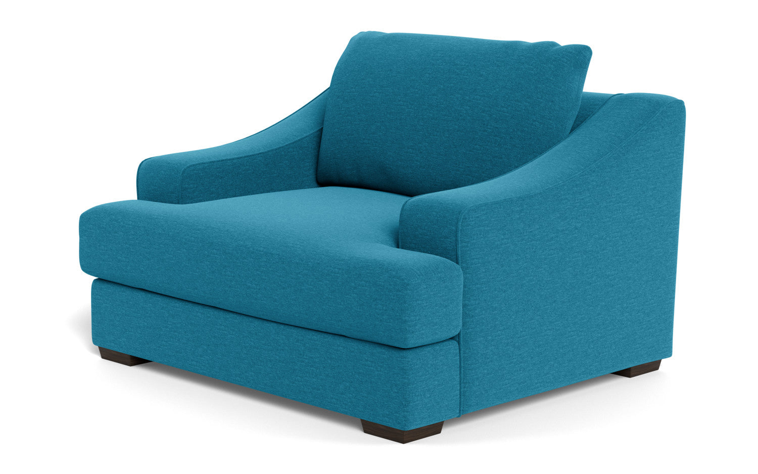 Austonian 56 Arm Chair - Modern Accent Chair with Upholstered Seat & Wooden Legs for Living Room, Bedroom, or Office - Comfortable Lounge Chair for Relaxing & Reading