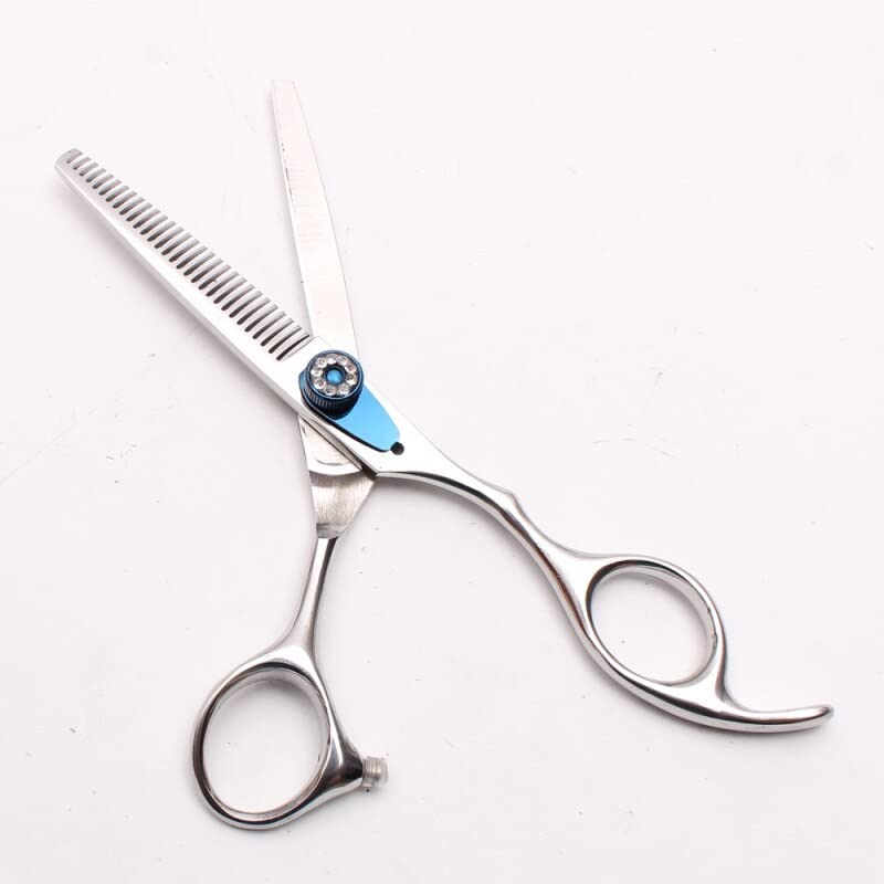 Professional 6 Inch Japanese 440C Hair Cutting Scissors - Barber & Hairdresser Shears with Thinning Scissors Set for Salon, Home Haircuts & Styling