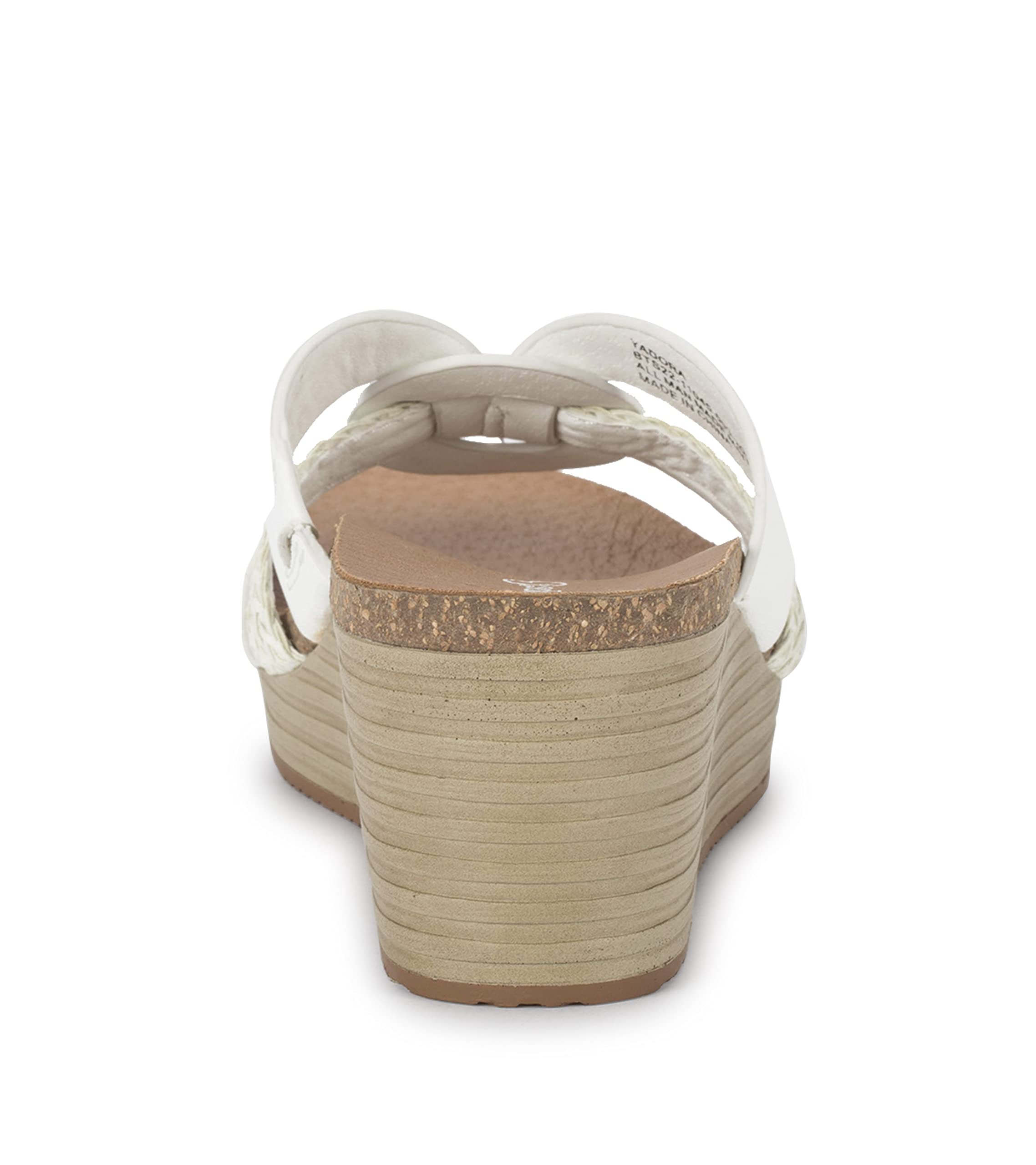 BareTraps YADORA Women's Comfortable White Sandals & Flip Flops Size 8.5 M (BT29196) - Perfect for Beach, Pool, and Summer Vacation Outfits