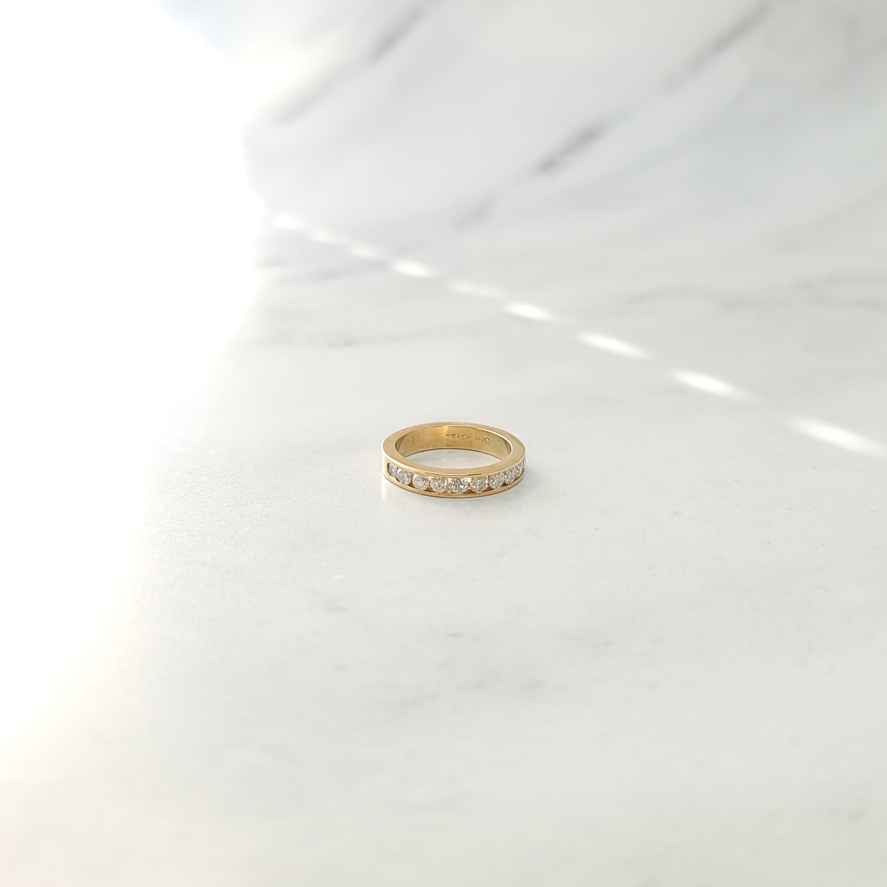 3MM One Carat Wide Diamond Band Ring for Women - 14K White Gold Wedding, Anniversary & Engagement Jewelry Gift - Perfect for Bridal, Stacking or Everyday Elegance