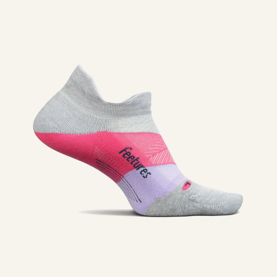 Elite Light Cushion No Show Socks - Breathable Invisible Liner Socks for Men & Women (Gradual Gray) - Perfect for Sneakers, Loafers & Casual Shoes