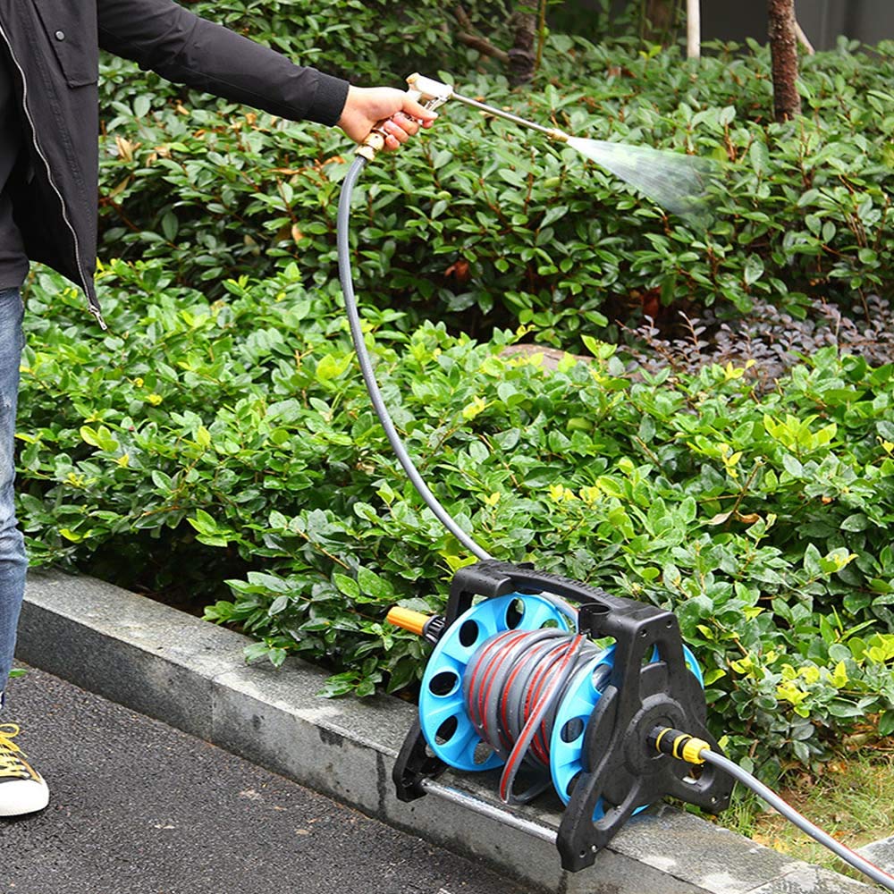 **Heavy Duty Garden Hose Reel Rack - High Pressure Car Wash & Watering Hose Storage Organizer - Perfect for Home, Lawn, Garden & Outdoor Use**