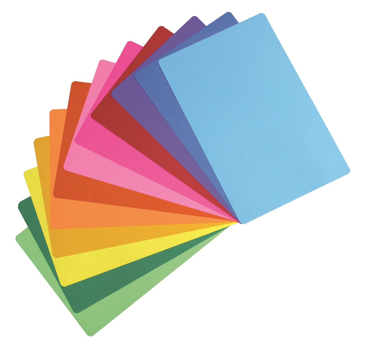 Hygloss 11x17 Inch Mighty Bright Cardstock Placemats - Pack of 24 Assorted Colors for Kids Dining, Classroom Activities & Party Decorations