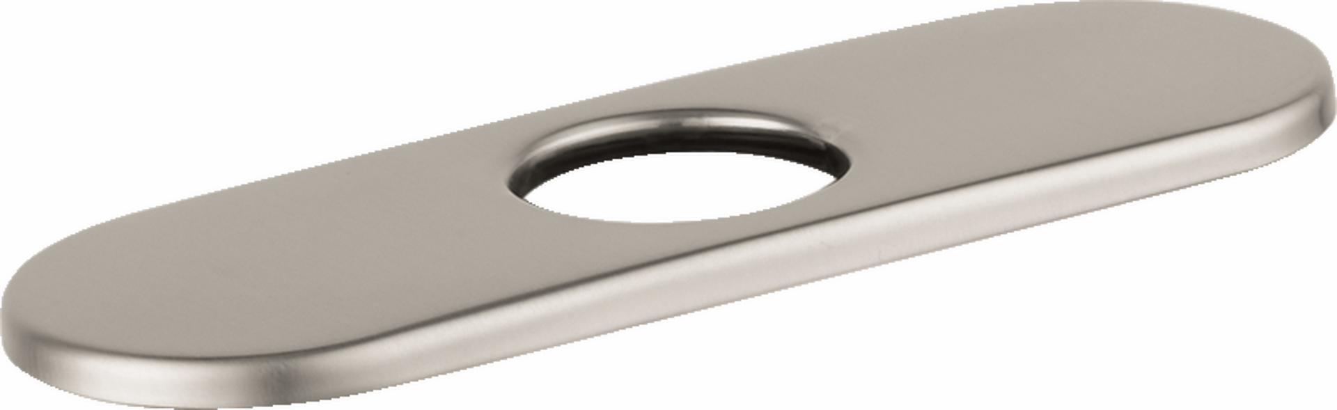 Hansgrohe Brushed Nickel Escutcheon (Deck Plate) for Contemporary Faucets - 6 Pack (Model 06490820) | Perfect for Bathroom & Kitchen Faucet Installation and Renovation
