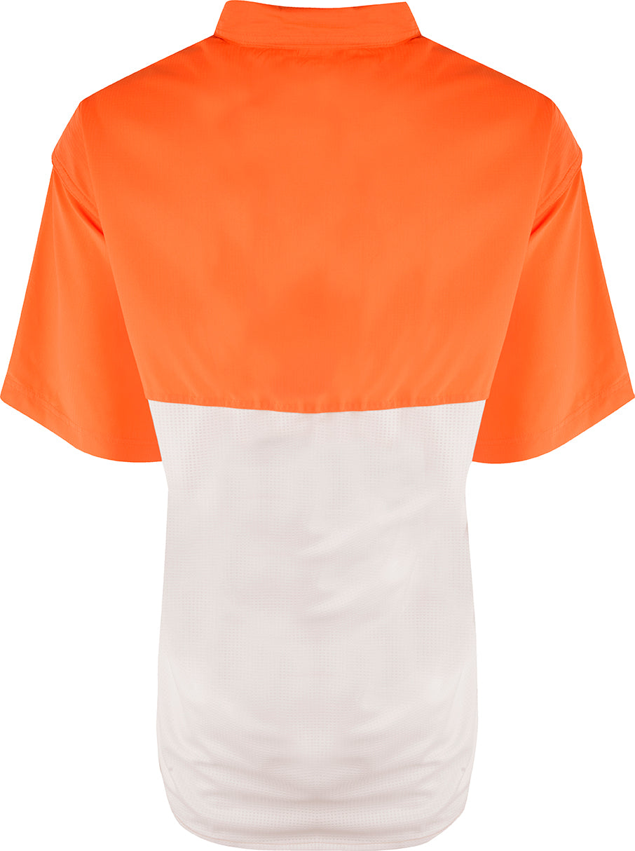 Lightweight Auburn Short Sleeve Mesh Back Shirt for Men - Breathable & Comfortable Summer Casual Wear for Outdoor Activities & Travel