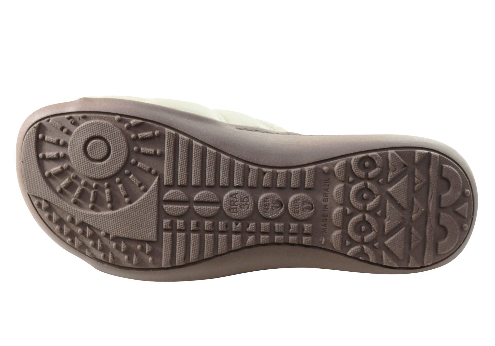 Women's Comfort Leather Slides Sandals - Soft & Breathable Face Fresco Design - Made in Brazil - Perfect for Beach, Pool & Summer Casual Wear