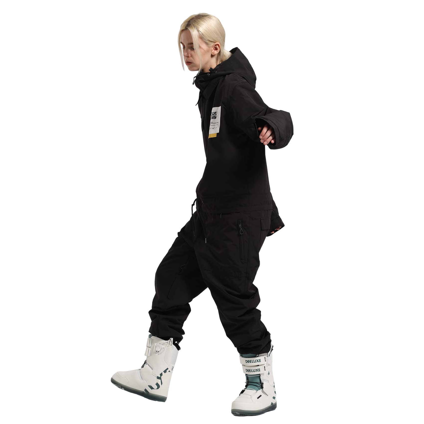 IMPHUT Women's One Piece Ski Suit - Waterproof Windproof Insulated Snowsuit for Skiing, Snowboarding & Winter Sports - Perfect for Ski Resorts & Cold Weather Adventures
