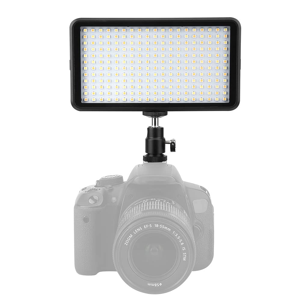 AKOZON 18W LED Light Panel - 3200K-6000K Adjustable Color Temperature, Dimmable Video Lighting for DSLR Cameras, YouTube Videos, Photography & Studio Fill Light - Perfect for Vlogging, Live Streaming & Product Photography