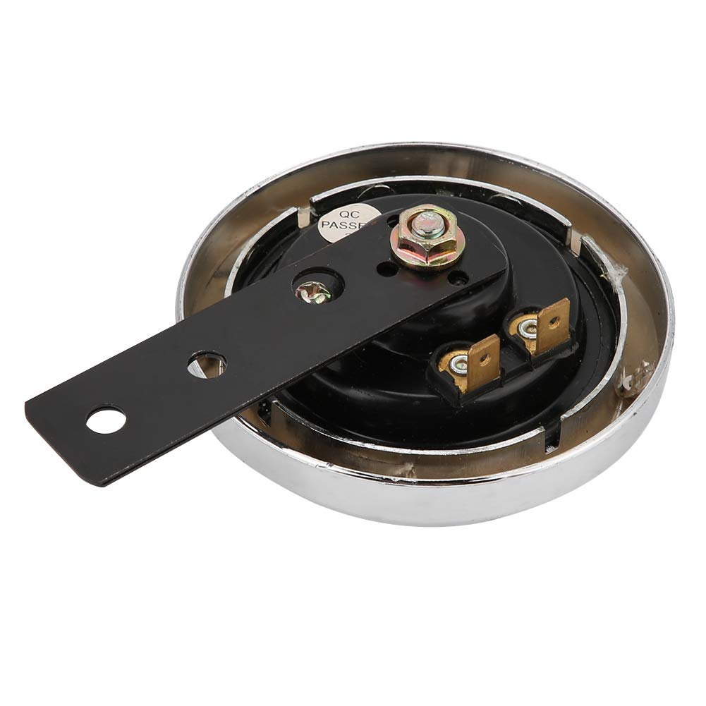 12V 110dB Universal Electric Horn Siren - High-Powered Round Speaker for Motorcycle, Car, Truck & Boat - Emergency Alerts, Safety Warnings & Off-Road Adventures - Ideal for Road Safety, Vehicle Upgrades & Outdoor Adventures