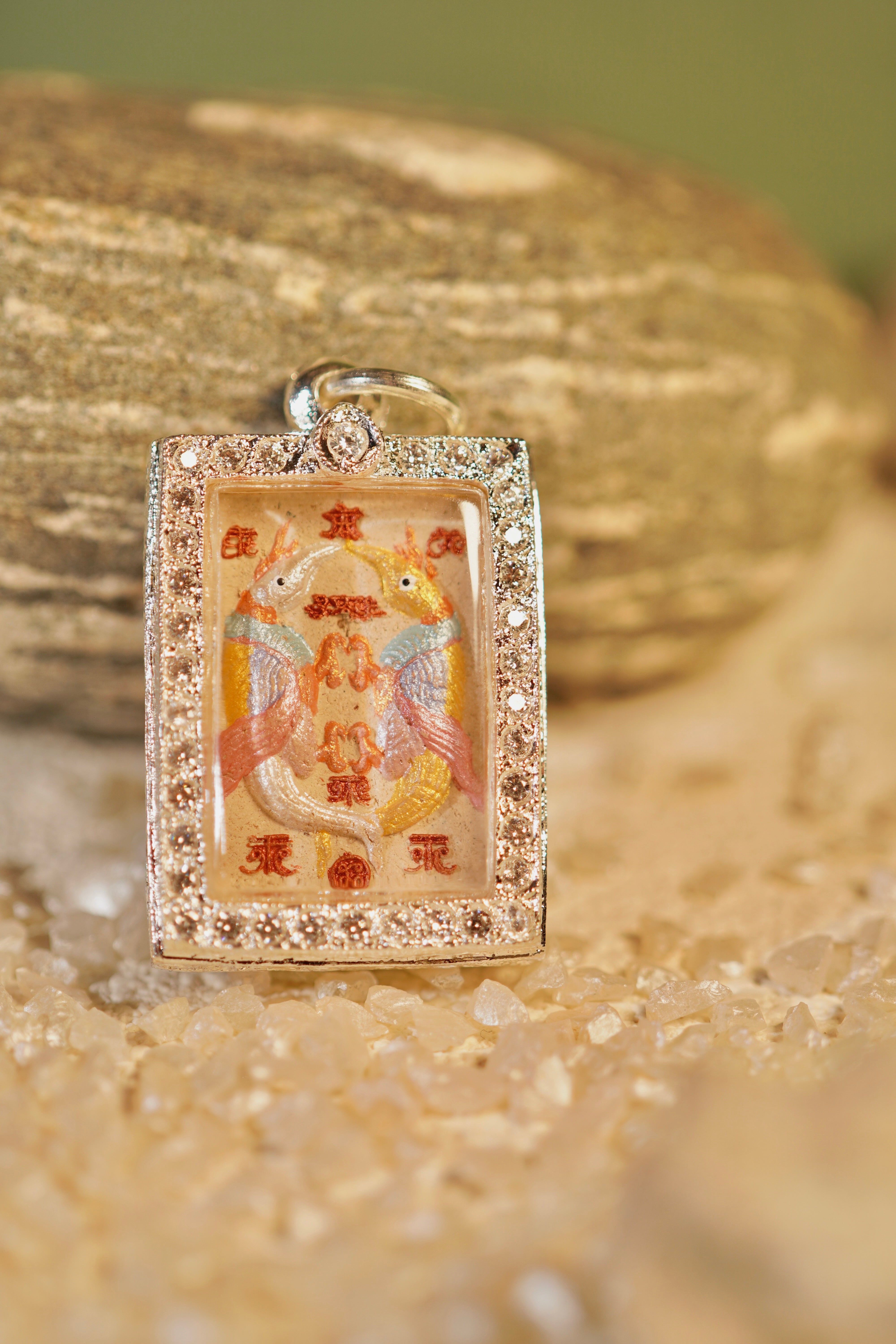 Salika XL Amulet - Elegant Spiritual Jewelry for Protection & Good Luck | Perfect for Meditation, Yoga & Daily Wear