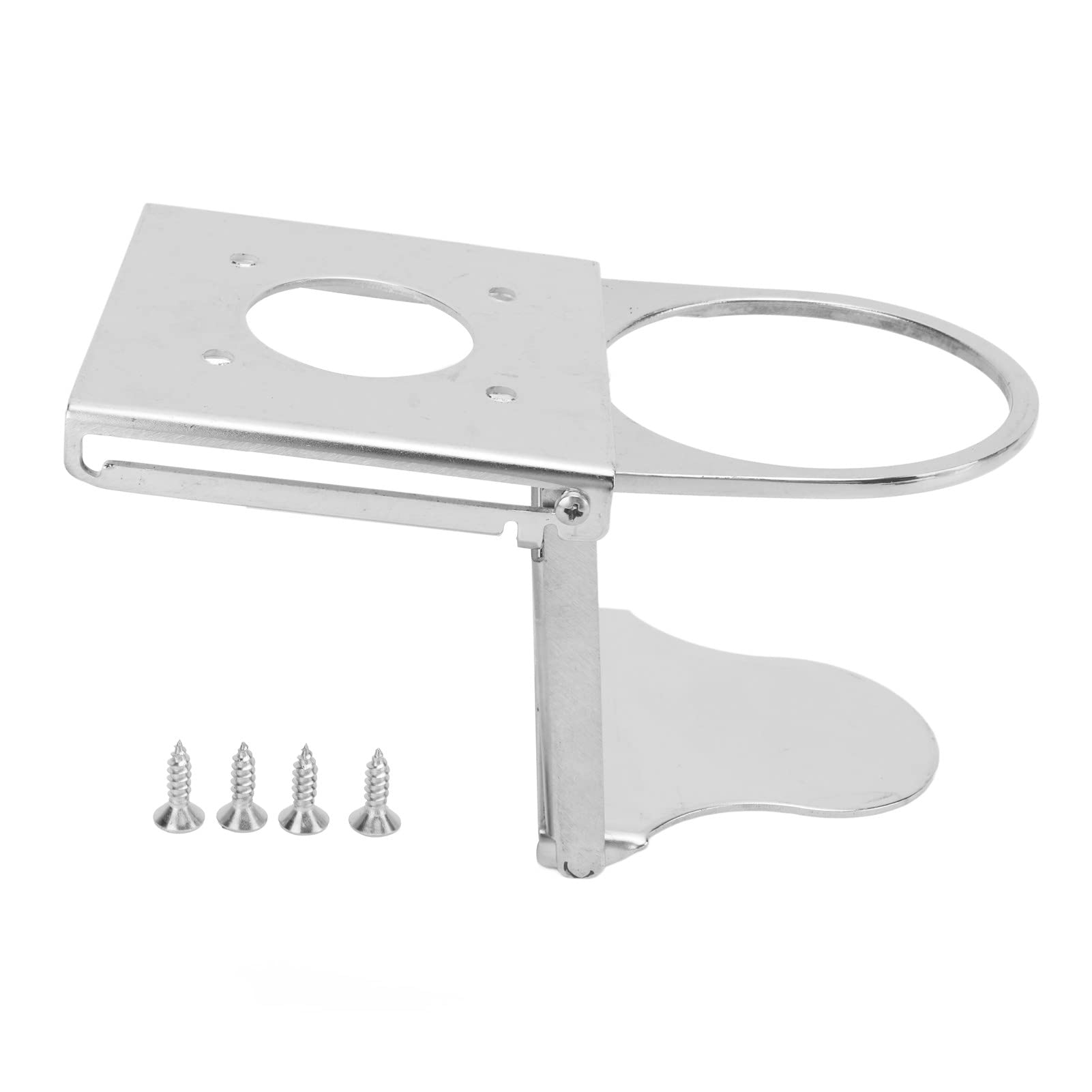 Restokki Stainless Steel Folding Boat Cup Holder - RV, Yacht, Car & Office Drink Bottle Stand | Pop-Up Design for Boating, Camping & Workspace Organization