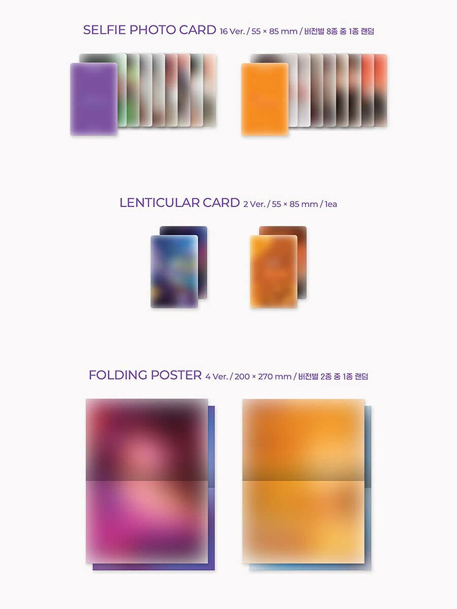 KIM WOOSEOK [REVE] 3rd Desire Album (BIBBIDI + BOBBIDI SET) - 2CDs, 2 Unfolded Posters (Limited Edition), 2 Photo Books, 2 Selfie Photo Cards, 2 Lenticular Cards, 2 Folding Posters, 2 Stickers | K-Pop Collectible for Fans, Gift Idea, Music Lovers
