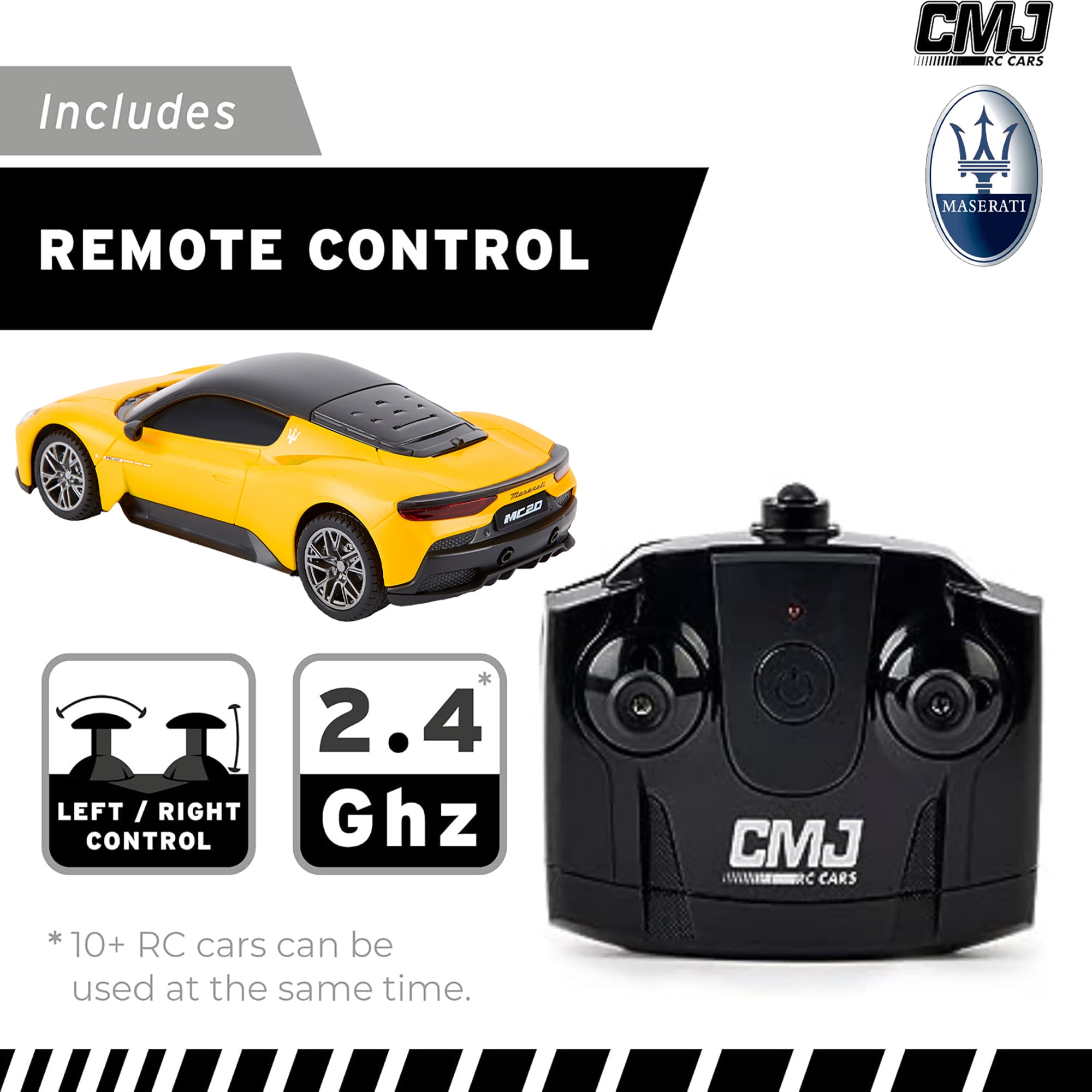 1:24 Scale Maserati MC20 Remote Control Car - High Speed RC Sports Car with LED Headlights for Kids & Adults - Perfect for Indoor Racing, Outdoor Play & Collectors Display