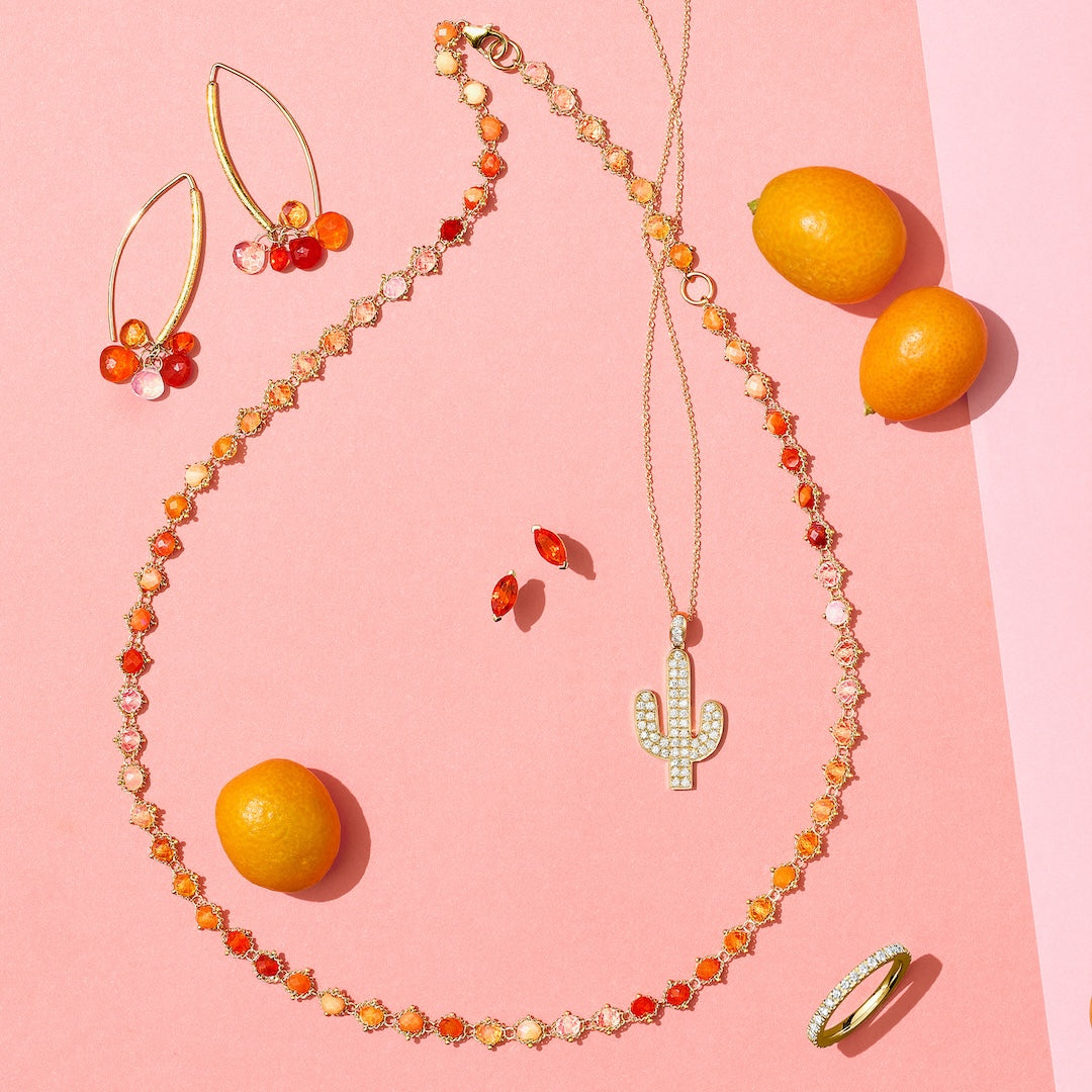 Fire Opal Woven Necklace for Women | Handmade Bohemian Jewelry | Perfect for Weddings, Parties & Everyday Wear
