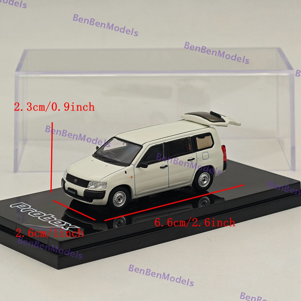 1/64 Scale Hobby Japan Toyota PROBOX GL White Diecast Model Car HJ644062W - Collectible Miniature Vehicle for Display, Gifts, and Toy Car Enthusiasts