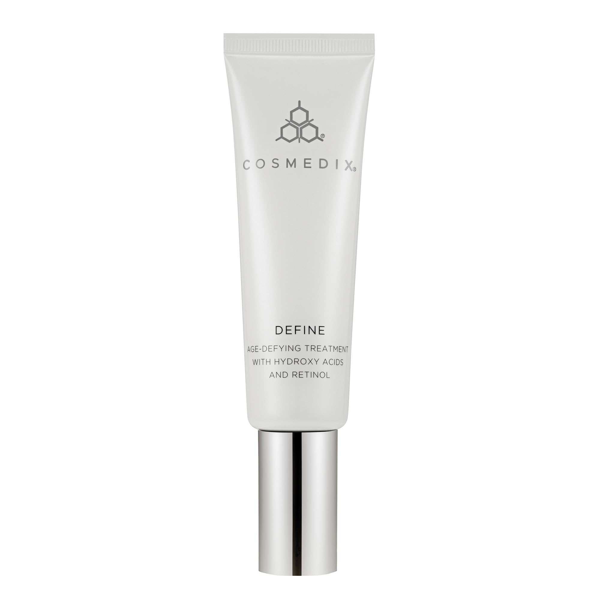 Cosmedix Define Anti-Aging Treatment with Hydroxy Acids & Retinol - 1.5 oz Facial Serum for Wrinkles & Fine Lines - Perfect for Nighttime Skincare Routine