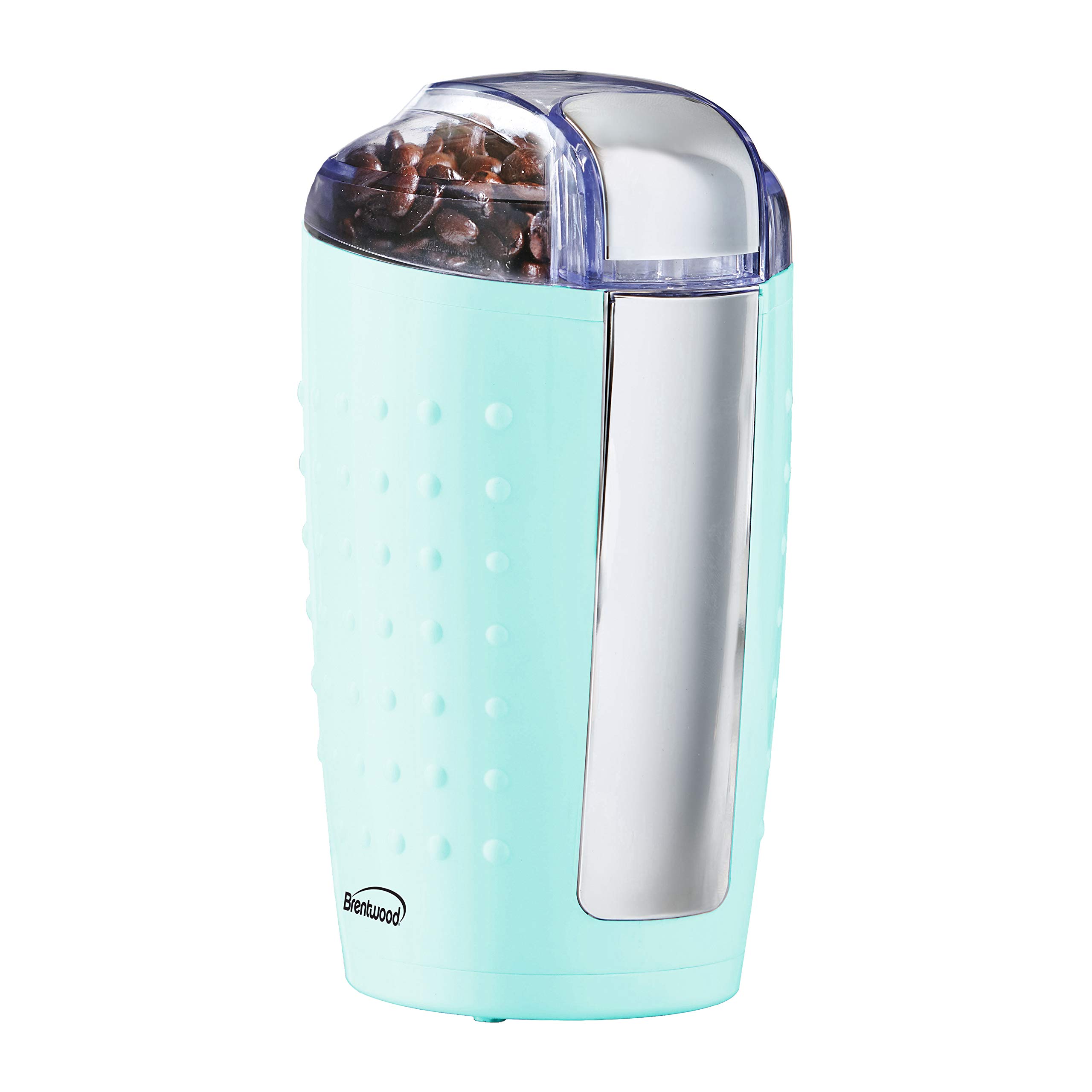 Brentwood CG-158BL 4-Ounce Electric Coffee Grinder & Spice Grinder - Blue | Perfect for Fresh Ground Coffee, Herbs & Spices | Ideal for Home, Kitchen & Travel Use
