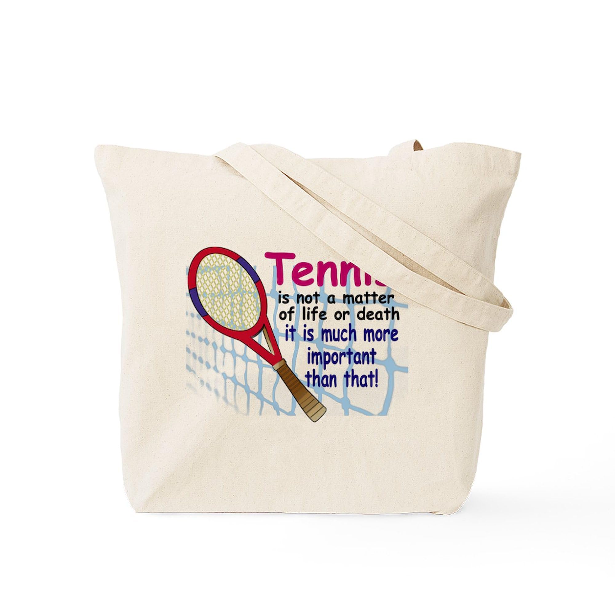 Tennis Is A Matter Of Love Tote Bag - Natural Canvas Reusable Shopping Bag for Tennis Fans, Groceries & Beach Outings