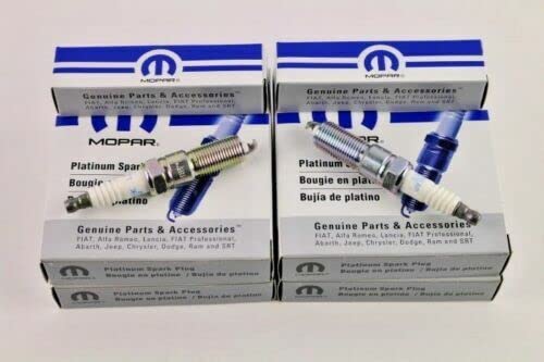 Mopar OEM Spark Plugs for Dodge Charger Challenger Grand Cherokee 300 SRT8 6.4L HEMI - High Performance Ignition Replacement Parts for Racing & Daily Driving