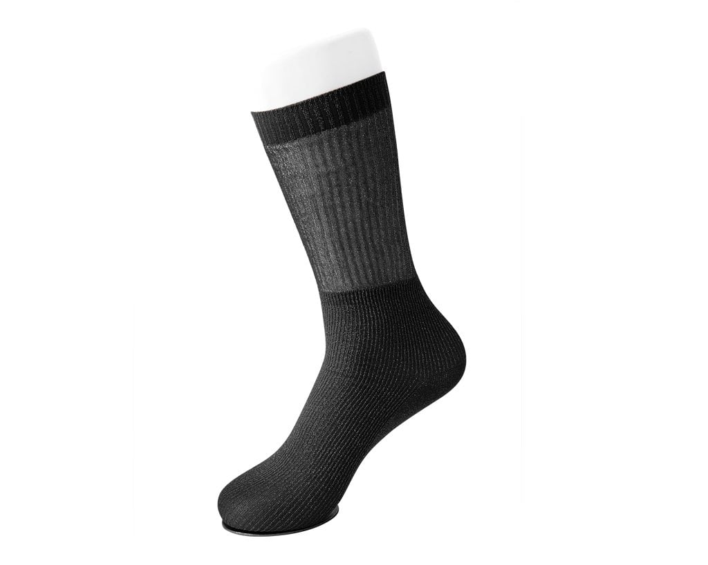 Black Ribbed Glitter Socks for Women - Sparkly Comfortable Ankle Socks - Perfect for Casual Wear, Gifts, and Party Outfits