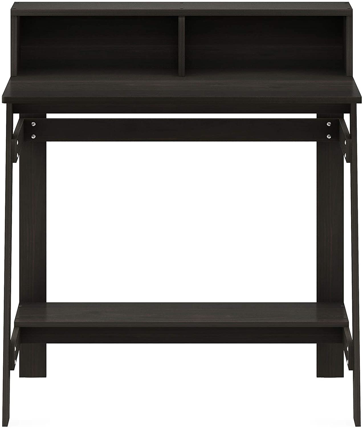 Simple A-Frame Computer Desk in Espresso for Home Office