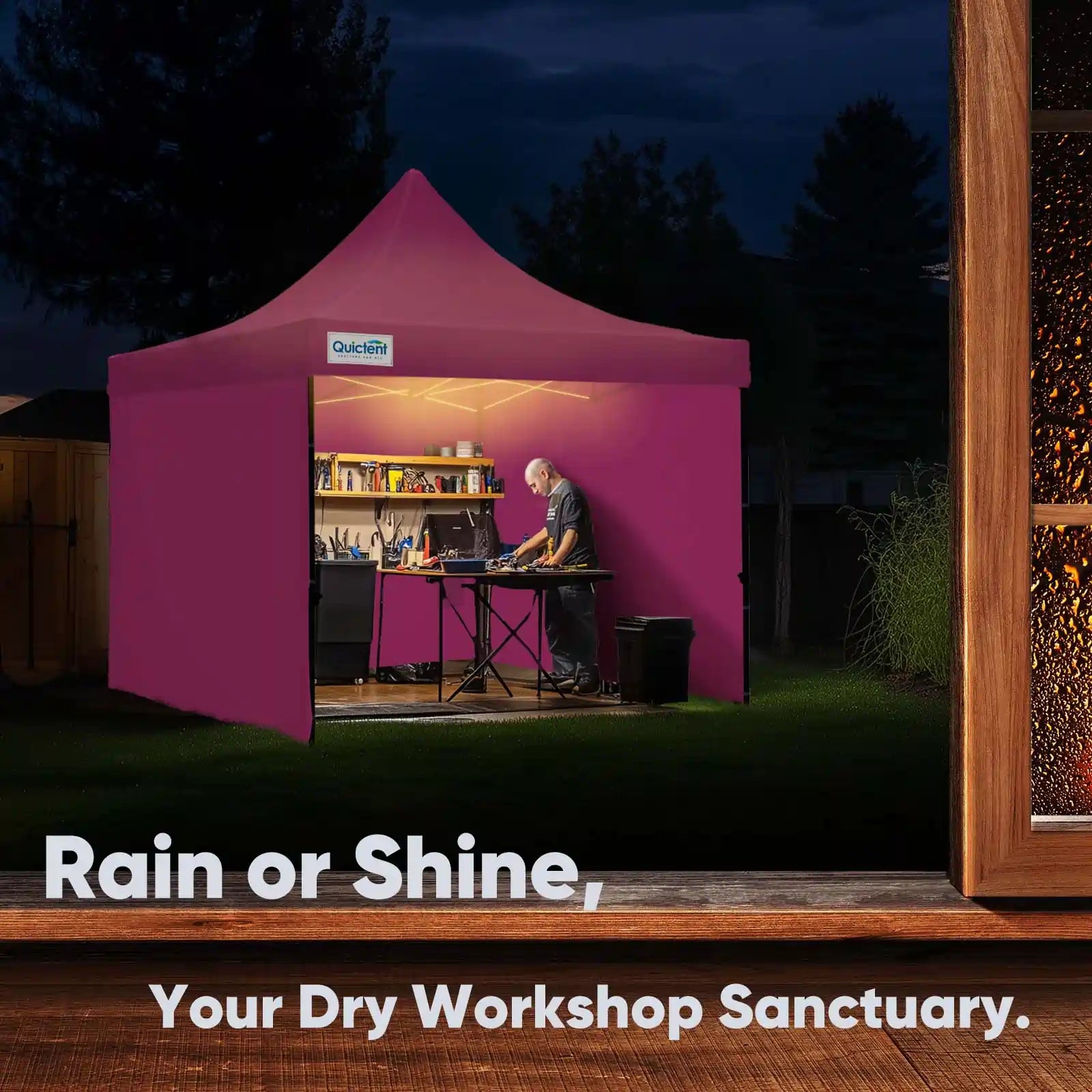 Heavy Duty Commercial Pop Up Canopy Tent - Waterproof Instant Shelter for Outdoor Events, Parties, Markets & Camping