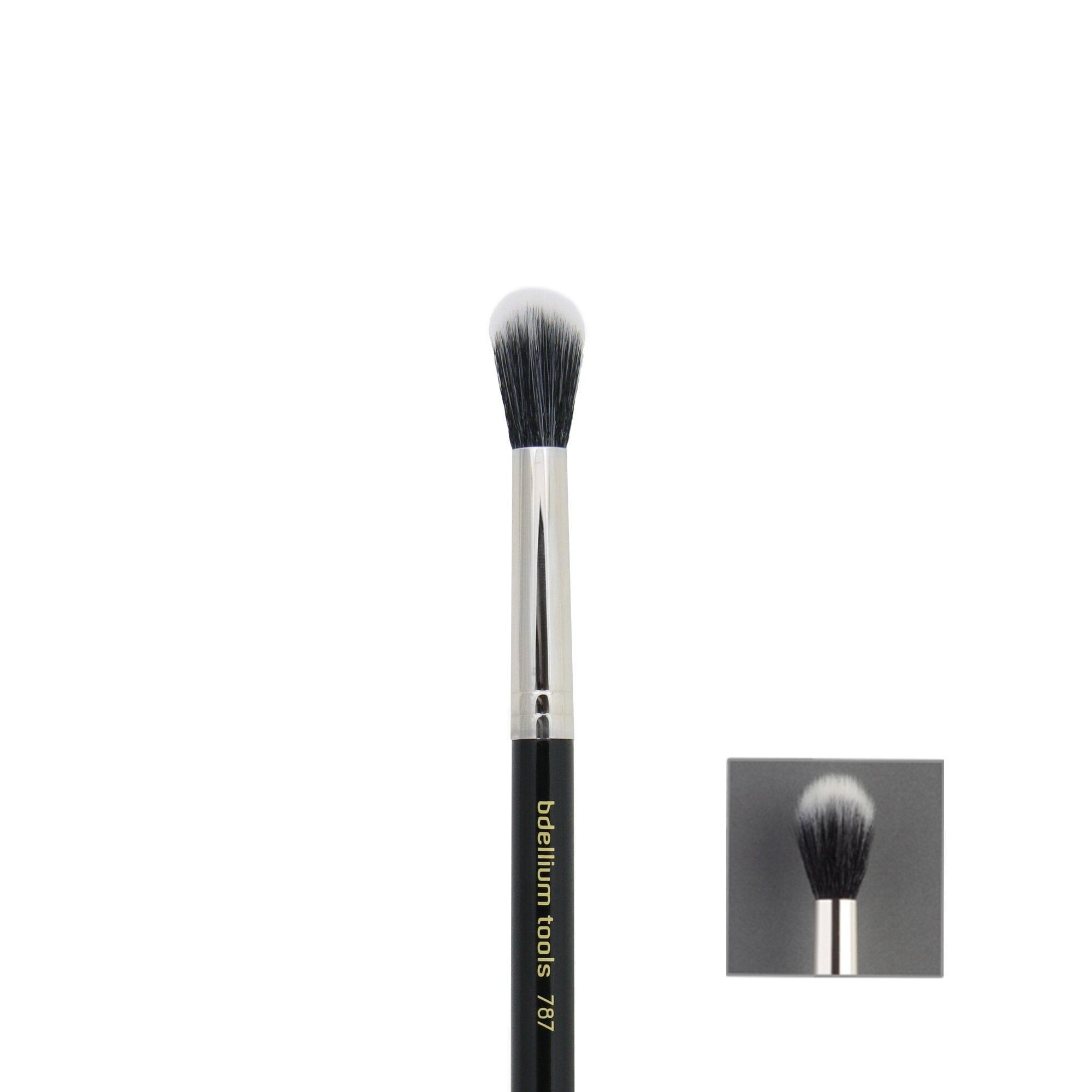 Maestro 787 Duet Fiber Large Tapered Blending Brush - Professional Makeup Brush for Seamless Blending & Contouring | Perfect for Foundation, Powder & Cream Products