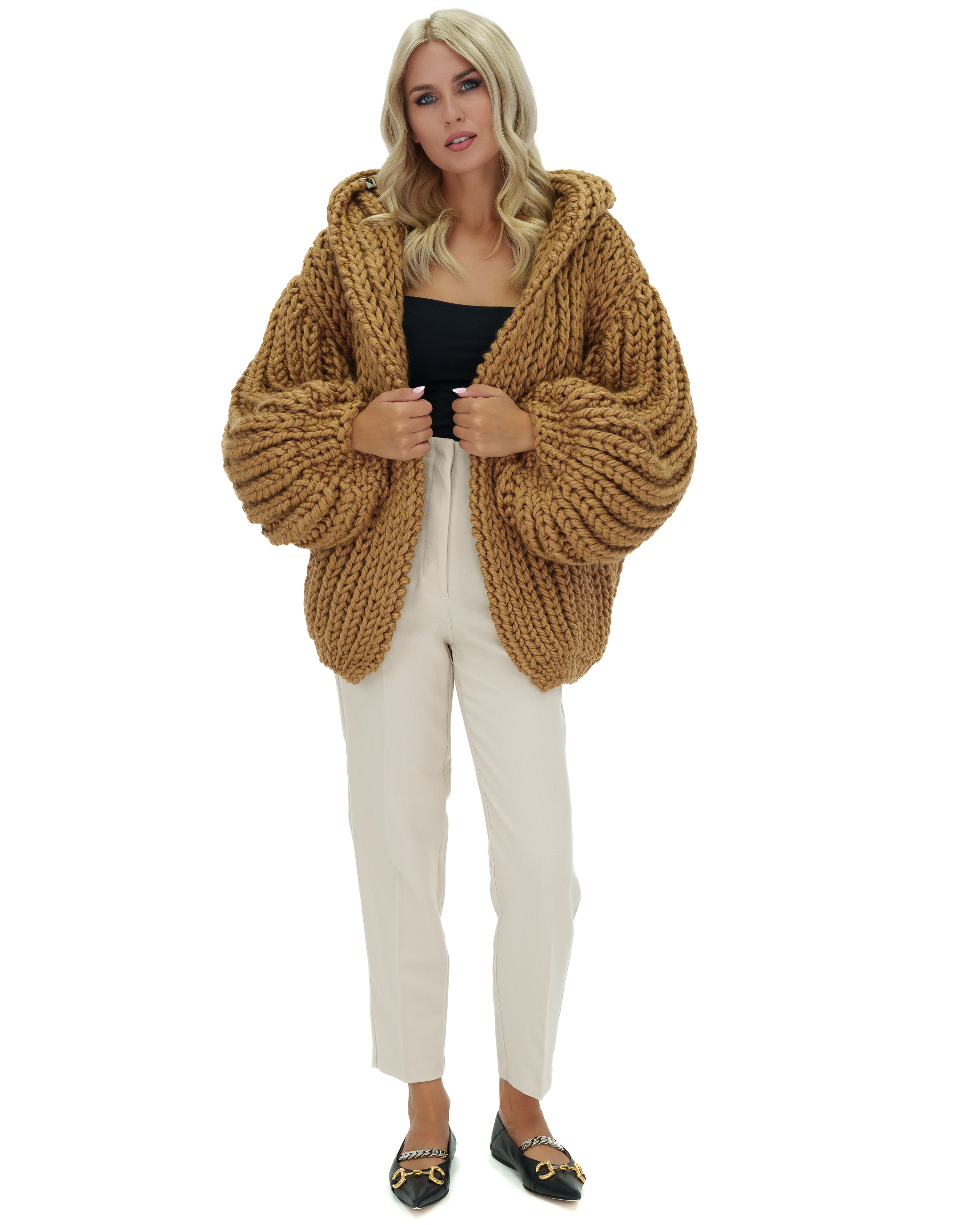 Stylish Hooded Chunky Cardigan for Women - Cozy Oversized Knit Sweater | Perfect for Fall, Winter & Casual Outfits