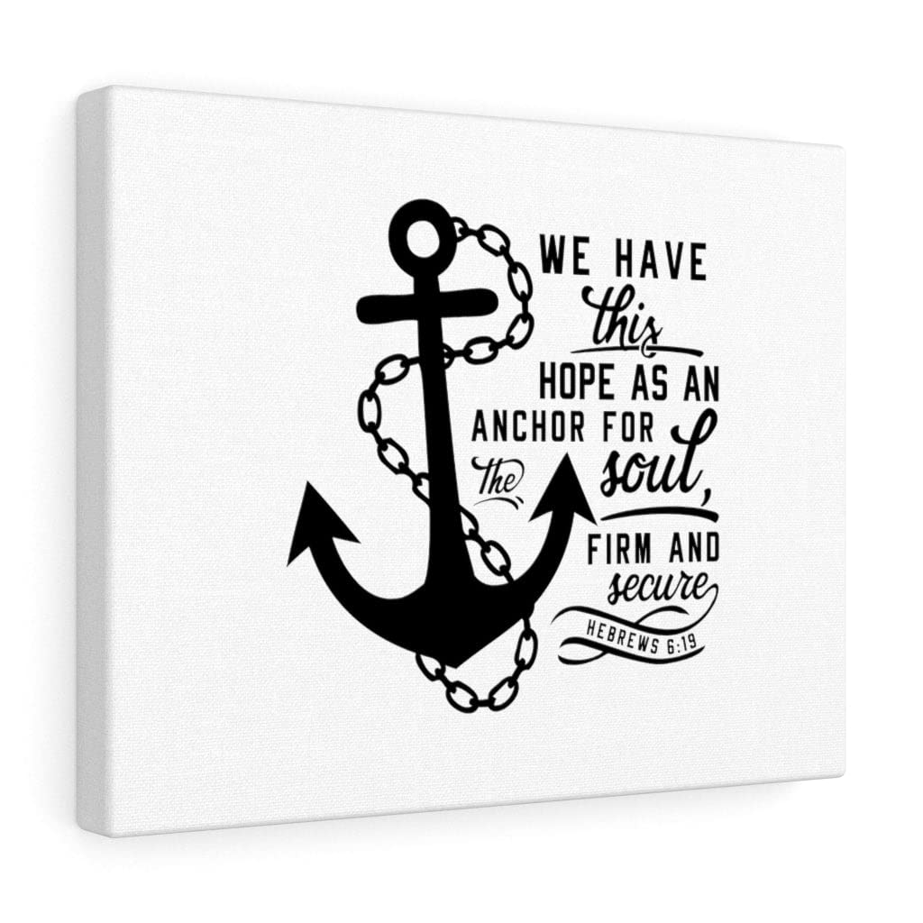 Hebrew 6:19 Christian Wall Art - Bible Verse Print with Scripture - Ready to Hang Home Decor for Living Room, Bedroom & Office - Express Your Love Gifts for Faithful Christians