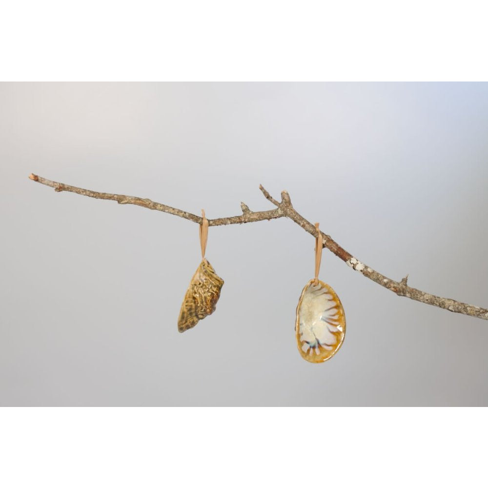AE Ceramics Oyster Ornament - Handcrafted Ceramic Seashell Decor for Home, Office & Gifts | Perfect for Coastal, Beach House & Nautical Themed Decorations