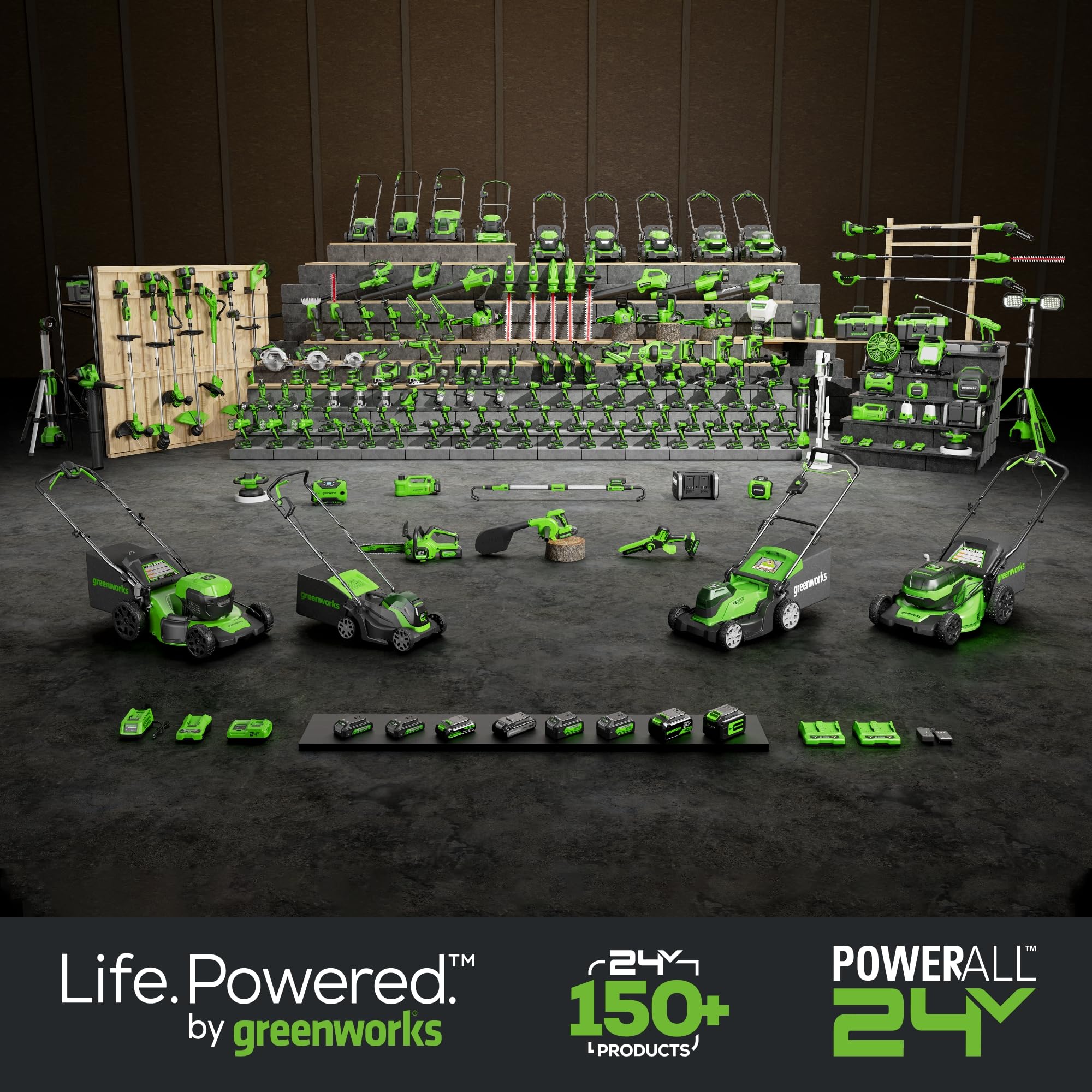 Greenworks 24V Brushless Cordless Reciprocating Saw with 4.0Ah Battery & Charger - 1-1/8