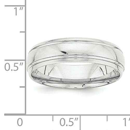 14k White Gold Comfort Fit Wedding Band Ring for Men & Women